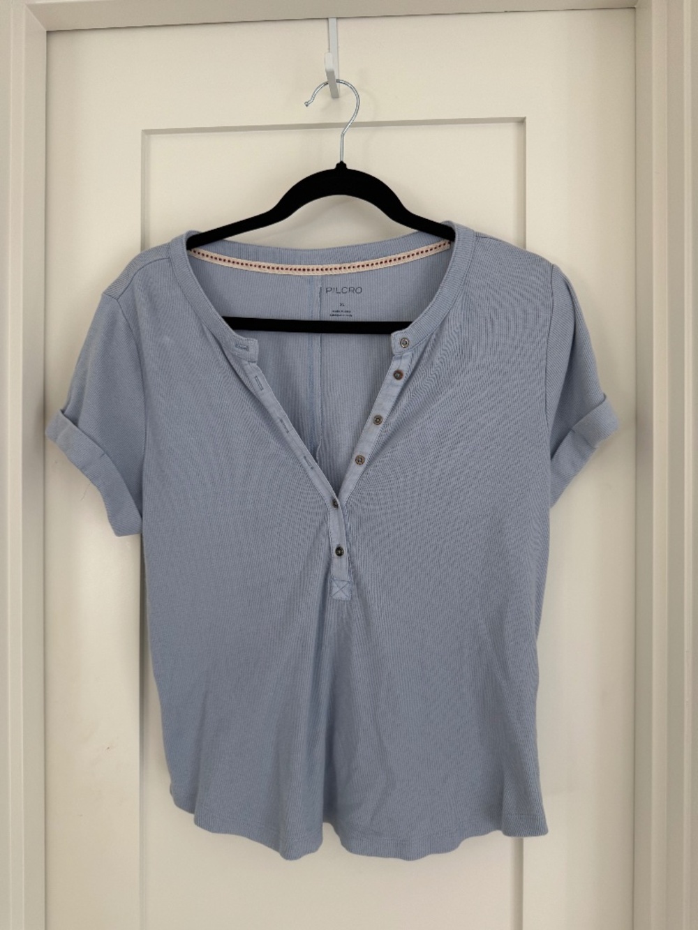 PILCRO - Blue V Neck Shirt